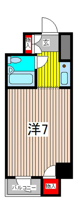 キャッスルマンション西川口駅前 4階階 間取り