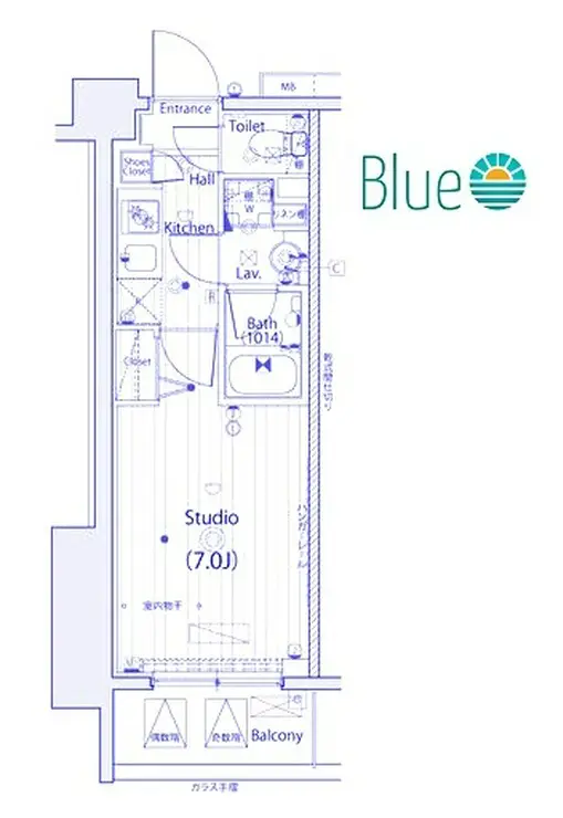 ガーラ・プライム横濱関内 7階階 間取り