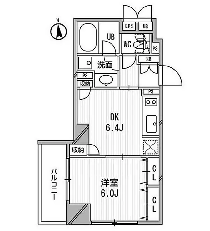 クリオ三田ラ・モード 2階階 間取り