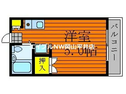 メゾン司B館(1K/4階)の間取り写真