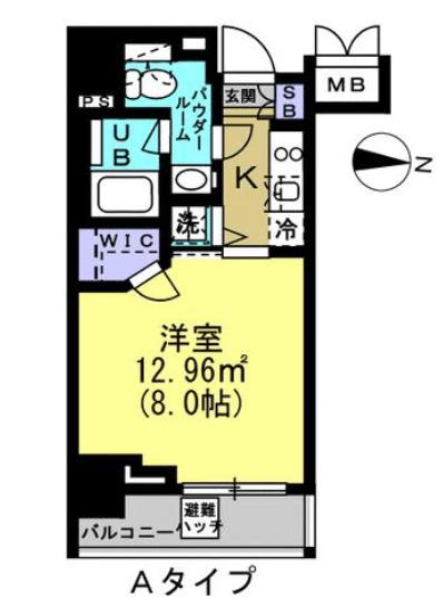 ルーラル二十四番館(1K/7階)の間取り写真