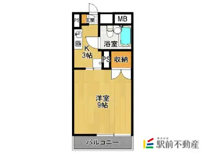 エクシード高木瀬(1K/5階)の間取り写真