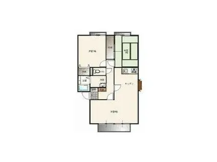 サンシャトレA(3DK/2階)の間取り写真