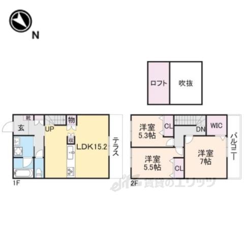 シャーンティ4(3LDK/1階)の間取り写真