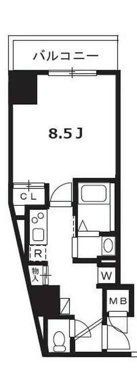 ハーモニーレジデンス東京イーストガーデン 8階階 間取り