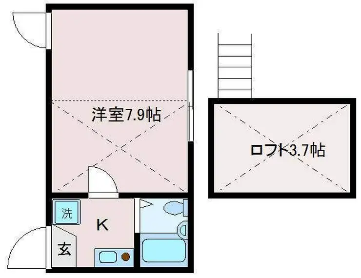 ソレイユ東向島 3階階 間取り