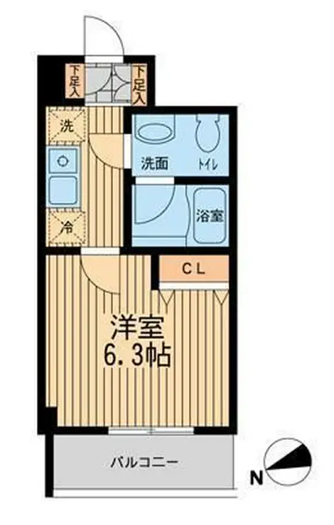 ライブコート大鳥居 3階階 間取り