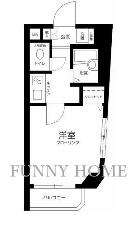 エスコート都立大学 1階階 間取り