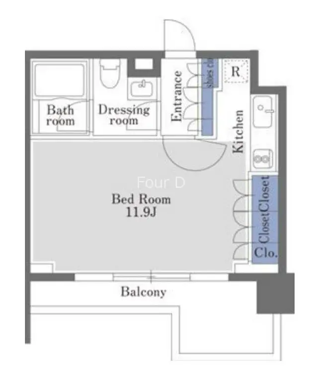 ドゥーエ日本橋 5階階 間取り