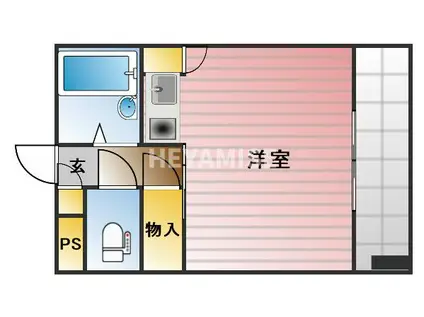 ガーデン・ジニア(ワンルーム/4階)の間取り写真