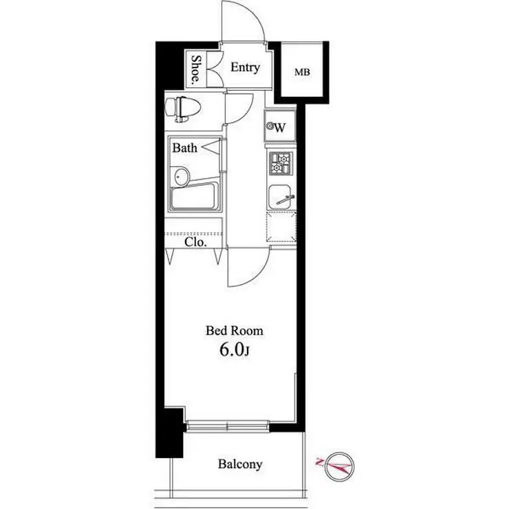 ハーモニーレジデンス池袋 10階階 間取り