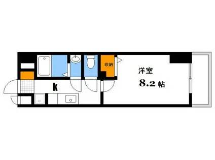 M&K.ホープマンション(1K/4階)の間取り写真