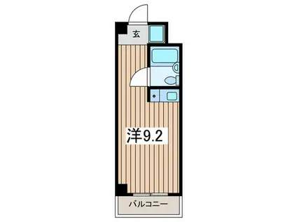 シャルム・アマノ(ワンルーム/2階)の間取り写真