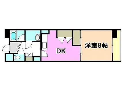 ザ・ウィングス(ワンルーム/3階)の間取り写真