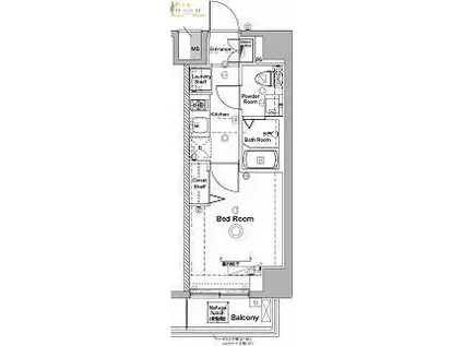 ラフィスタ川崎IV(1K/5階)の間取り写真