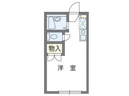 M ONE COURT 鹿子(ワンルーム/2階)の間取り写真