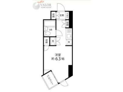 ドミトリー原町田(ワンルーム/7階)の間取り写真