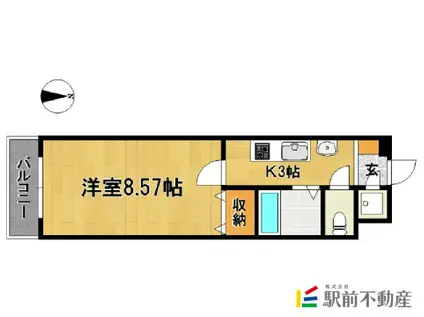 エンクレスト赤坂弐番館(1K/12階)の間取り写真