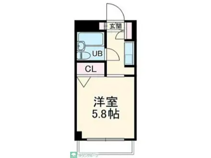 ウィンベルソロ熊谷第三(ワンルーム/7階)の間取り写真