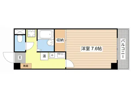 マジェスト旭(1K/5階)の間取り写真