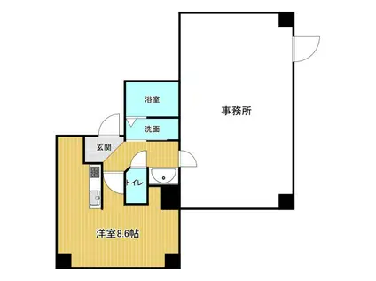 GN TENJIMBASHI(ワンルーム/1階)の間取り写真