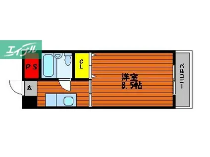 メゾン神宮寺(1K/3階)の間取り写真