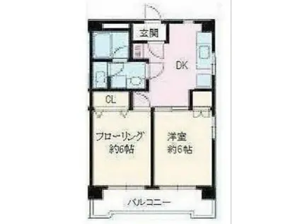 ライブリー池袋(2DK/3階)の間取り写真