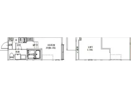 東四つ木1丁目B(ワンルーム/1階)の間取り写真