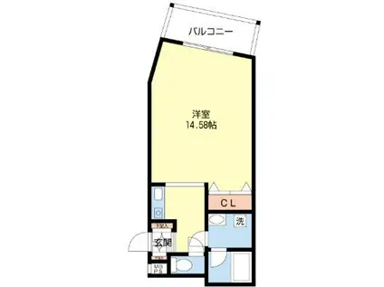 マルホンビル(ワンルーム/6階)の間取り写真