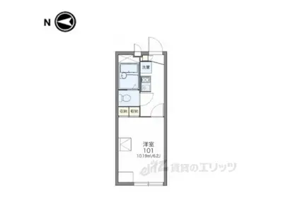 レオパレス 清都(1K/1階)の間取り写真