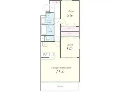 ヴィラ プロニティ(2LDK/3階)の間取り写真