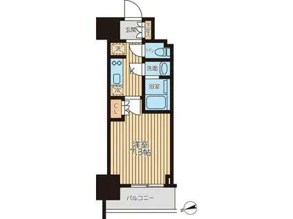 クロスレジデンス蒲田II(1K/3階)の間取り写真