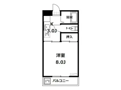 COSMO N&T 3(1K/1階)の間取り写真