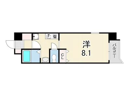 OZパレス(1K/2階)の間取り写真