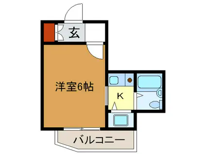 ペイサージュSANKO(ワンルーム/3階)の間取り写真