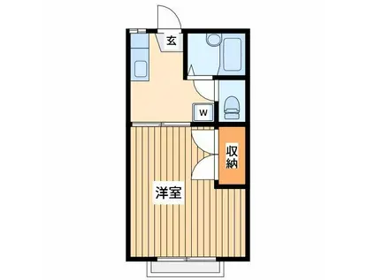 コティアマ(1K/1階)の間取り写真