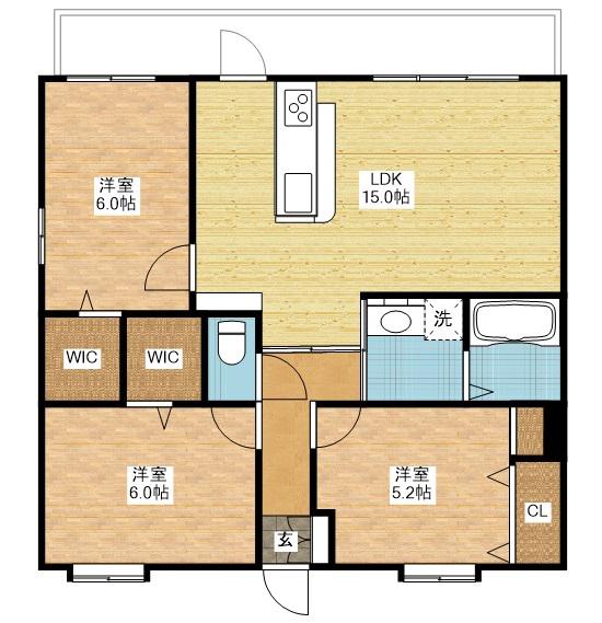 MODERN PALAZZO 文教(3LDK/4階)の間取り写真