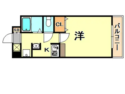 プレアデス月見山(1K/5階)の間取り写真