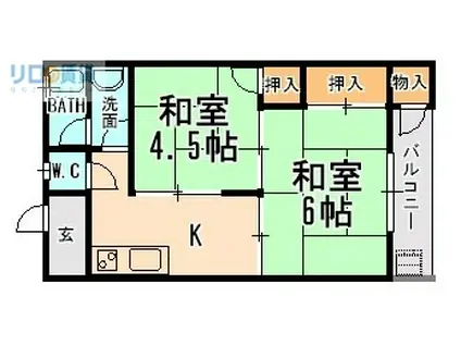 ドルチェ文京小石川(1K/6階)の間取り写真