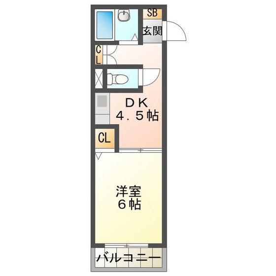 サンロイヤル東丸之内(1DK/2階)の間取り写真