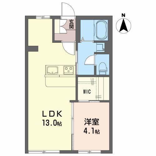 チェリーハイツ(1LDK/1階)の間取り写真