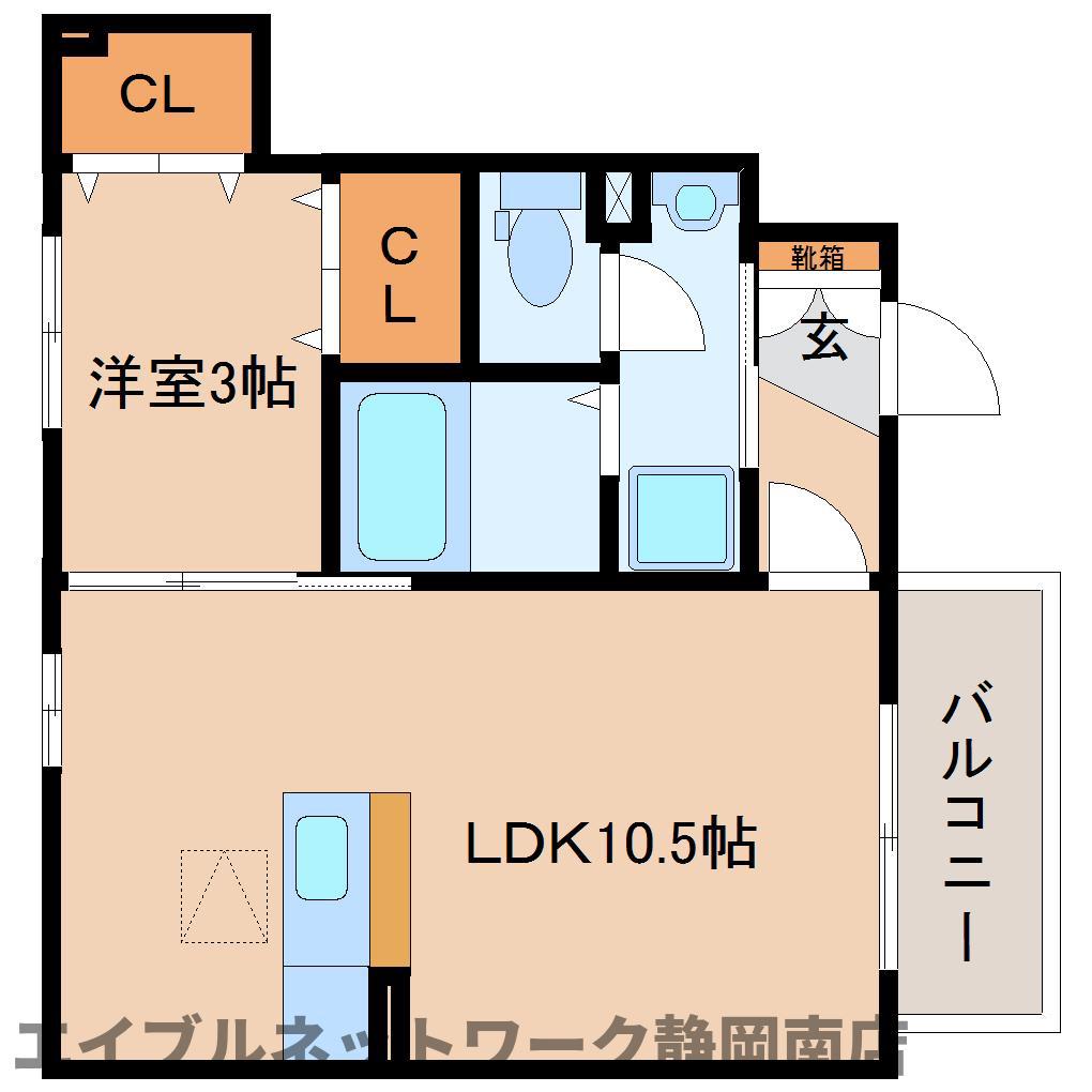 フェリーチェ(1LDK/1階)の間取り写真
