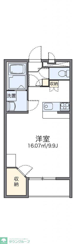 レオパレスエスポアールIII(1K/3階)の間取り写真