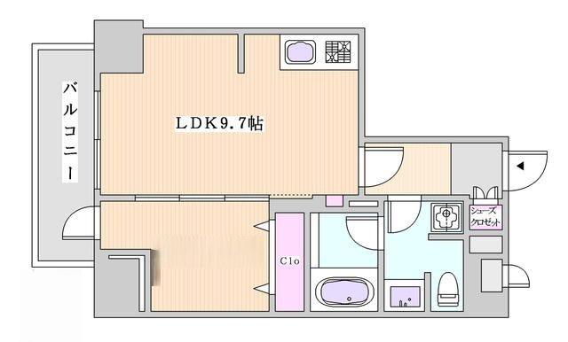 シティインデックス池袋(1LDK/2階)の間取り写真