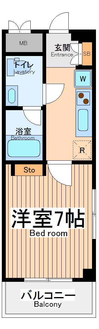 グランドコンシェルジュ立川(1K/6階)の間取り写真
