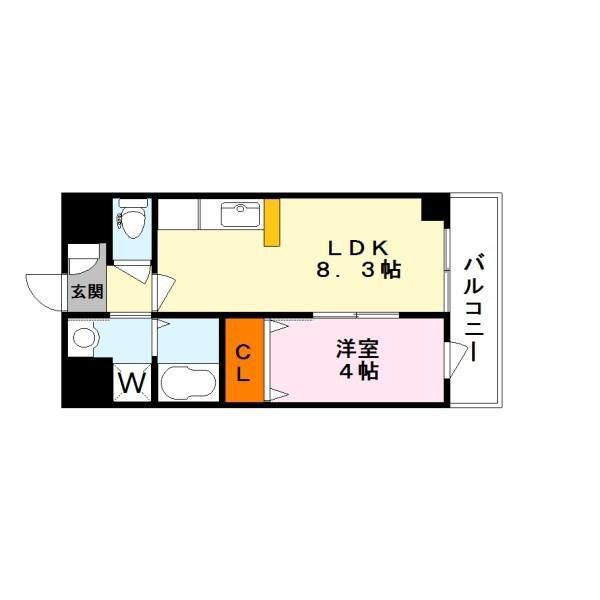 BLEZIO3(1LDK/5階)の間取り写真