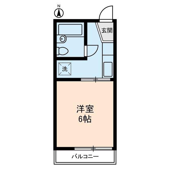 大島コーポラス(1K/2階)の間取り写真