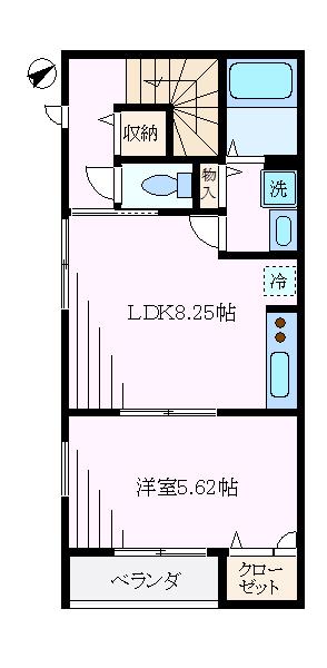 フェニックス戸越銀座(1LDK/3階)の間取り写真