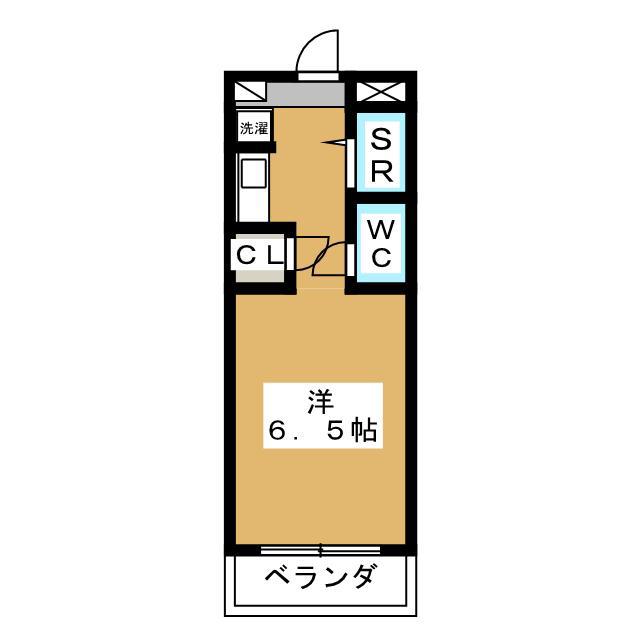 ル・レーヴ(ワンルーム/2階)の間取り写真