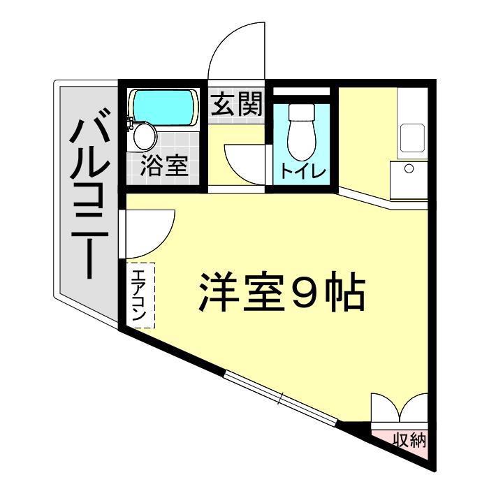 ハイツNODOKA(ワンルーム/2階)の間取り写真